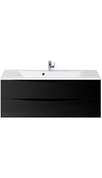 Тумба с раковиной BELBAGNO Marino 110 Nero Lucido