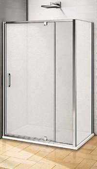 Душевое ограждение GOOD DOOR Orion WTW-PD+SP 100x80x185 текстура грейп