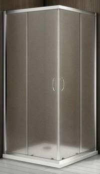 Душевое ограждение GOOD DOOR Latte CR-80-G-WE 80x80x185 текстура grape